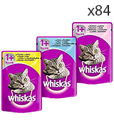 whiskas 1+ Wet Cat Food for Adult Cats