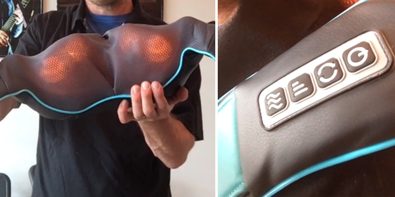 Review of InvoSpa Shiatsu Back Neck and Shoulder Massager with Heat