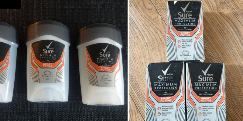 Review of Sure Men Maximum Protection Active Antiperspirant Deodorant Cream