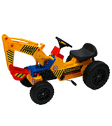 Oypla OYP3249 Childrens Pedal Ride On Yellow Super Kids Mini Digger Excavator Farm Tractor