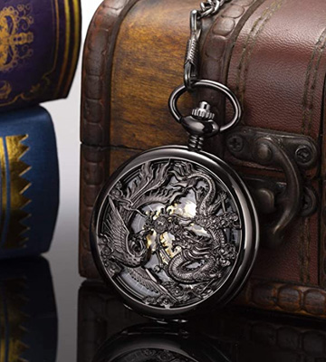 Review of ManChDa Lucky Dragon & Phoenix Vintage Pocket Watch