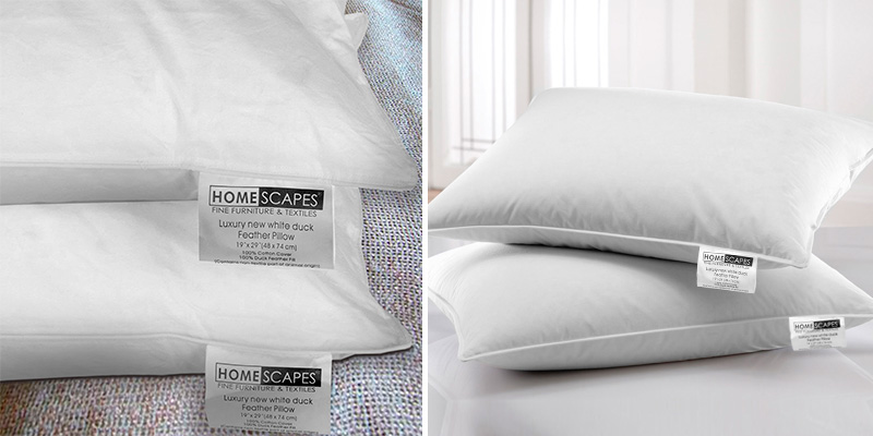 Review of Homescapes Standart Duck Feather Pillows